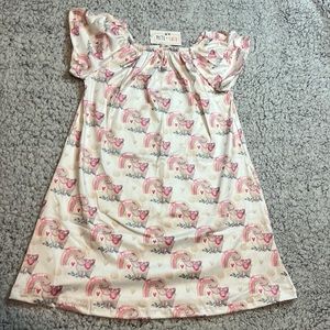 Pete and Lucy Cutie Llamas Short Sleeve Dress 7/8